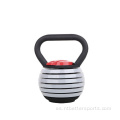 Agarre de peso portátil de Kettlebell ajustable de hierro en efectivo